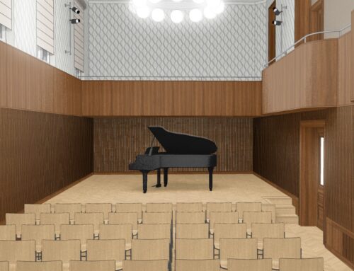 Interiér budovy C Univerzity Hradec Králové, náměstí Svobody